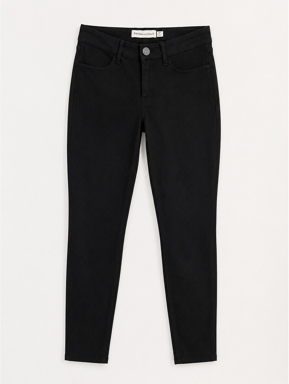 RM Rebecca Minkoff Black Stretch Skinny Pants Women's Size 4P Petite Pull-On
